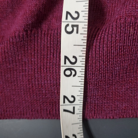Bonobos Mens Slim Fit Sweater Extra Fine Merino Wool Size XL Burgundy Preppy Top - Picture 6 of 9
